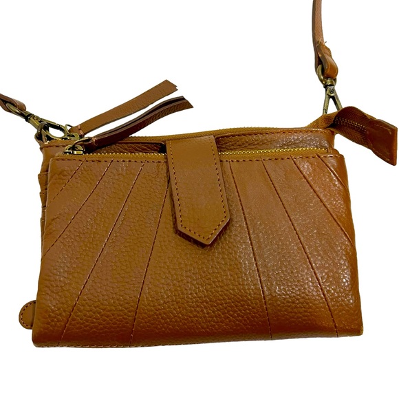 Lucky Brand Brown Leather Crossbody Bag - Picture 2 of 15